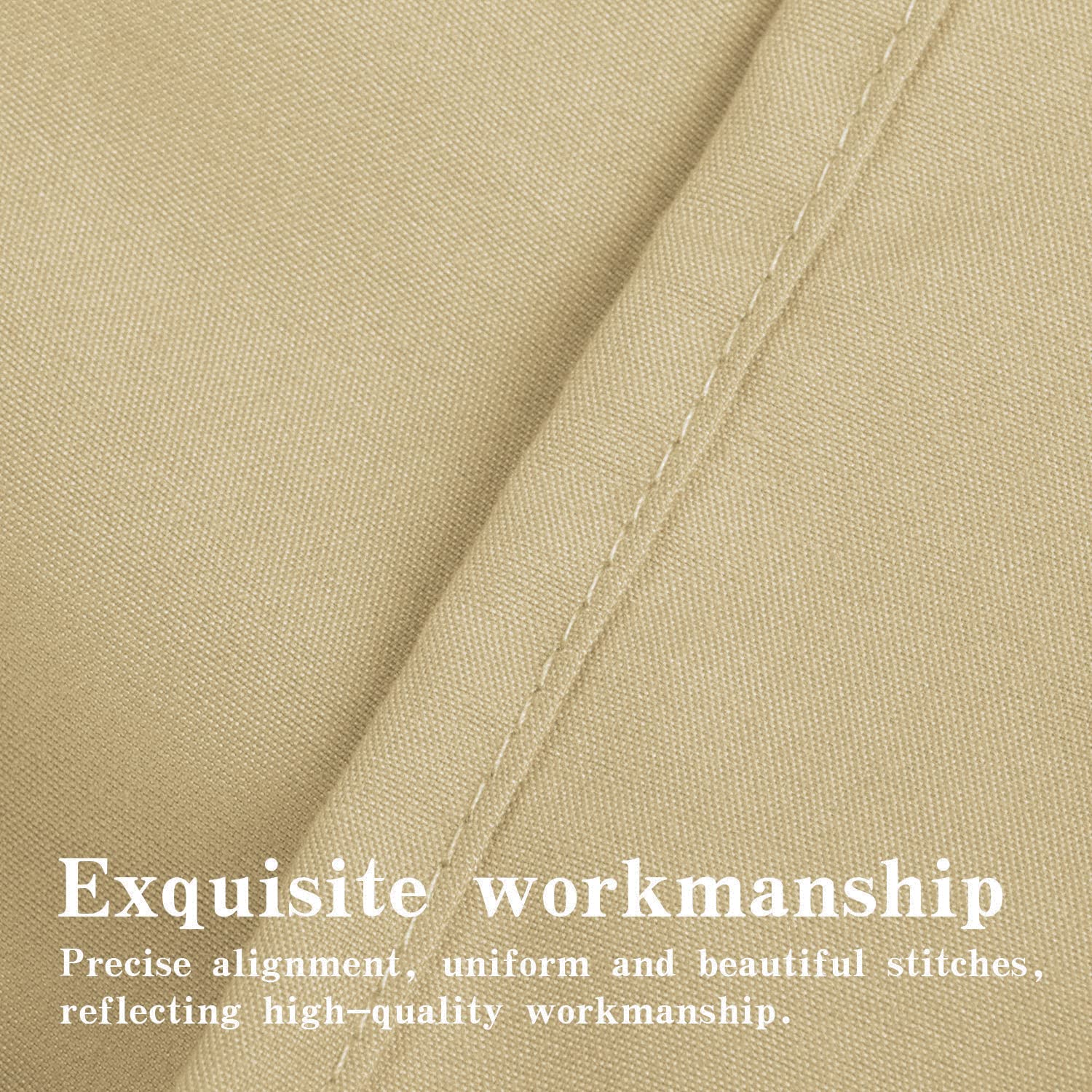 Ntbay 100% Brushed Microfiber 26X26 Euro Pillow Shams Set Of 2, Super Soft And Cozy European Throw Pillow Covers, Wrinkle, Fade, Stain Resistant Square Pillow Cases, Light Taupe